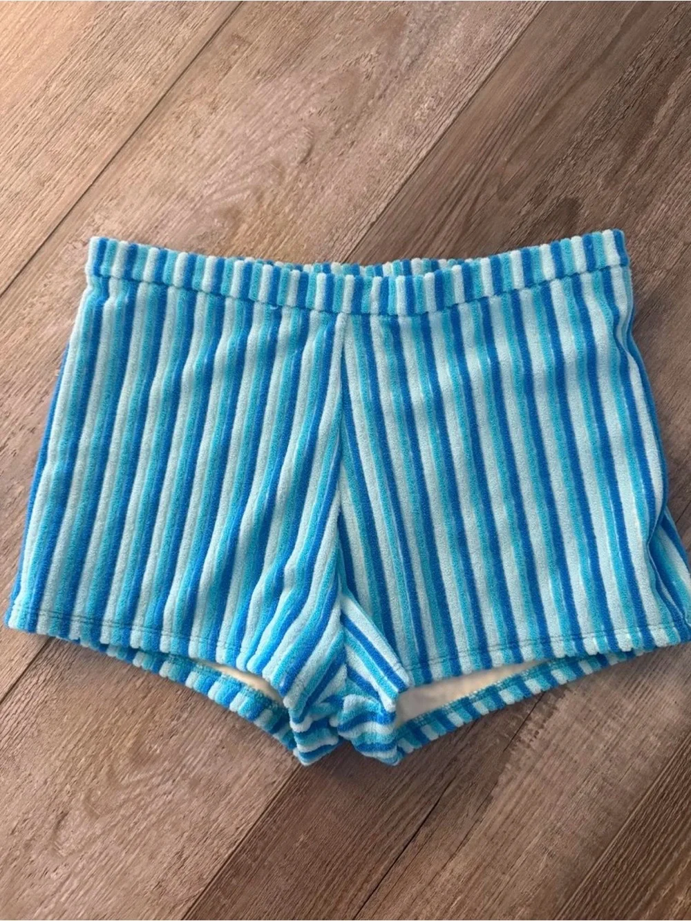 triangl swimwear Blue Striped Bikini Top and Shorts